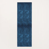 Praktisches Mongramm Mandala blau schönes Yoga Yogamatte (Rückseite)