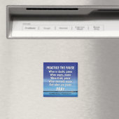 PRAKTIZIEREN DER PAUSE Beten Inspiration Christlic Magnet (In Situ (Geschirrspüler))