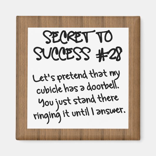 Praktizieren Sie Office Etiquette Magnet (Vorne)