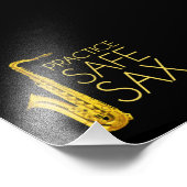 Praktizieren Sie Safe Sax Fotodruck (Ecke)