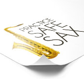 Praktizieren Sie Safe Sax Fotodruck (Ecke)