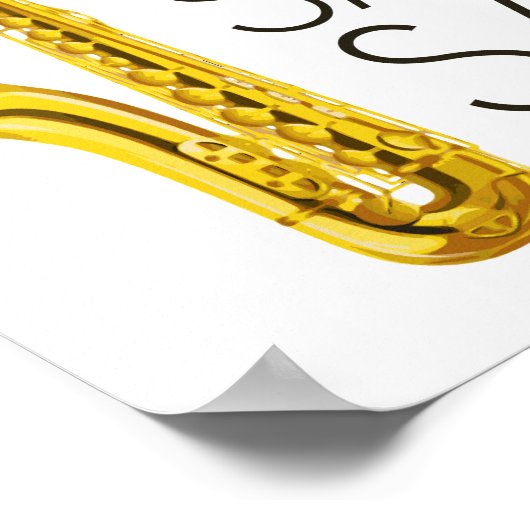 Praktizieren Sie Safe Sax Poster (Ecke)