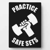 Praktizieren Sie sichere Sets - Fitnessraum-Spaß Fotoplatte (Vorderseite)