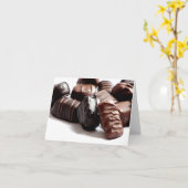 Praline-Gruß-Karte #1 11100 Karte (Gelbe Blume)