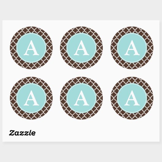 Praline Monogram Pattern Stickers (Blatt)