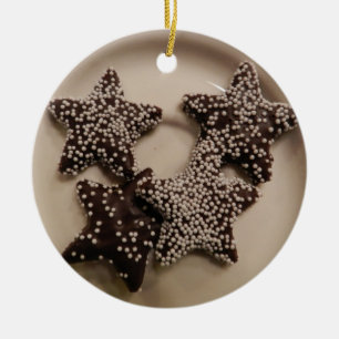 Praline-Sterne Keramikornament