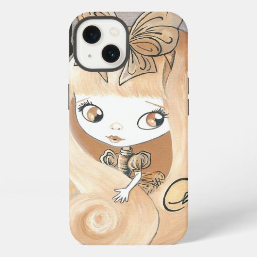 Praline und Häschen und Mädchen iPhone Hülle (Rückseite)