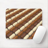 Pralinen aus dunklem, weißem und Milchschokolade Mousepad (Mit Mouse)