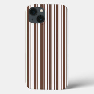 Pralinen, braun und weiße, cremefarbene Streifen Case-Mate iPhone Hülle