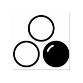 Pralinen Gummistempel (Prägung)