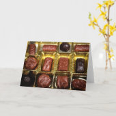 Pralinen Karte (Gelbe Blume)