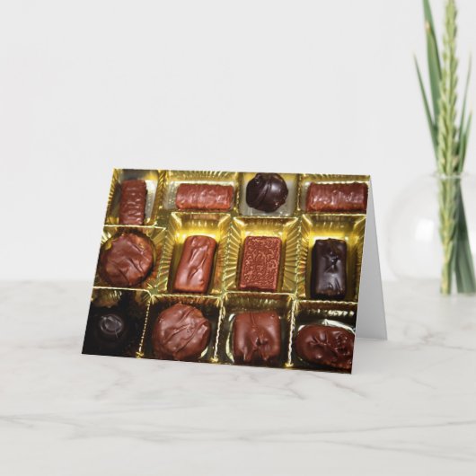 Pralinen Karte (Vorderseite)