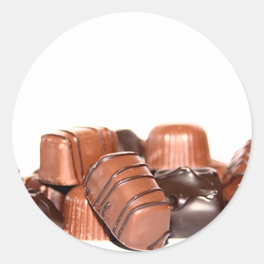 Pralinen Runder Aufkleber (Vorderseite)