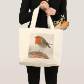 Praller Robin Redbreast Jumbo Stoffbeutel (Vorderseite (Produkt))