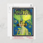 Prallplatte Champagne u. Blasen-antikes Titelseite Postkarte (Vorne/Hinten)