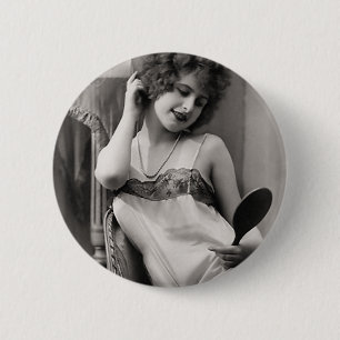 Prallplatte in der Wäsche Button