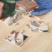 Prallplatte mit Koffern, Zwanzigerjahre reisen, Puzzle (Seite)