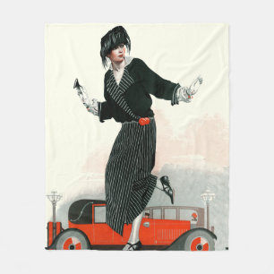 Prallplatte und Roadster Fleecedecke