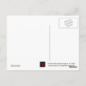 Prallplatten-Art-Postkarte Postkarte (Rückseite)