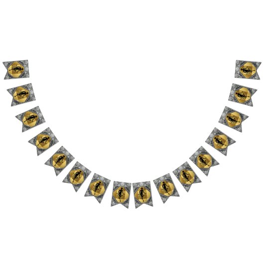 Prallplatten-Kunst-Deko Gatsby 6 Fuß-Flaggen-Fahne Wimpelkette (Alle)