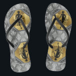Prallplatten-Kunst-Deko Gatsby drehen Reinfälle um Badesandalen<br><div class="desc">Entworfen durch Frankies Tochter. Groß,  als Geschenk für Sie den Gatsby Zwanzigerjahre Kunst-Deko zu geben,  der Brautparty Wedding ist.</div>