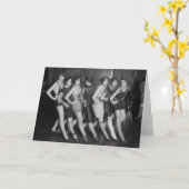 Prallplatten-Mädchen: 1925 Karte (Gelbe Blume)