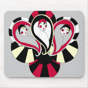 Prallplatten-Paisley-Kunst-Deko inspiriertes Mousepad