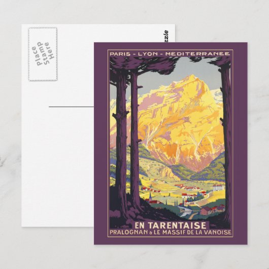 Pralognan de la Vanoise Postkarte (Vorne/Hinten)