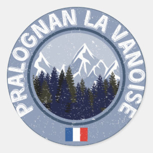 Pralognan La Vanoise Runder Aufkleber