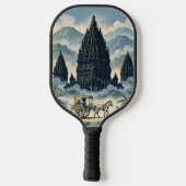 Prambanan Hindu-Tempel Java Indonesien Pickleball Schläger (Rückseite)