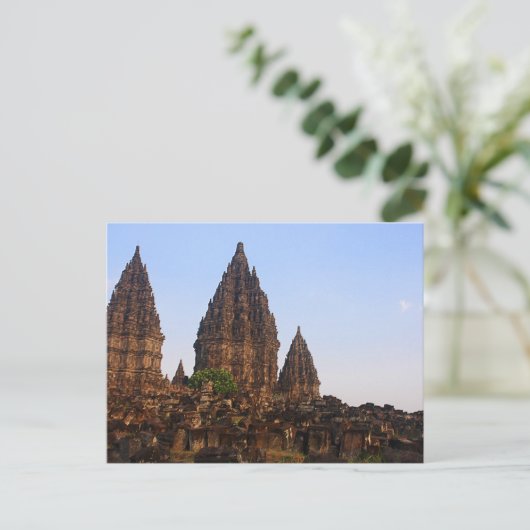 Prambanan Postkarte (Stehend Vorderseite)