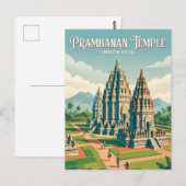 Prambanan-Tempel Indonesien Postkarte (Vorne/Hinten)