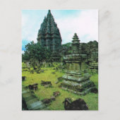 Prambanan-Tempelkomplex, Java, Indonesien Postkarte (Vorderseite)