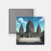 Prambanan Temple Indonesia UNESCO Magnet (Vorderseite/Rückseite)