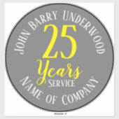 Prämie für Altersvorsorge mit Name und Firma Aufkleber (Blatt)