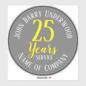 Prämie für Altersvorsorge mit Name und Firma Aufkleber (Blatt)