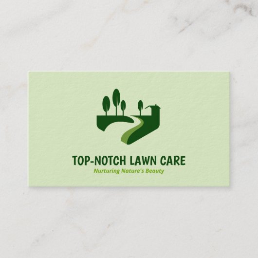 Prämie für 🌿 Rasenmähen Visitenkarte (Vorderseite)