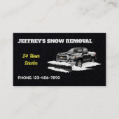 Prämie für Schneepflug Visitenkarte (Vorderseite)