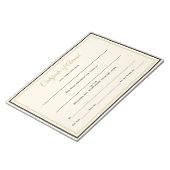 Prämie für sichtbare Zertifikate Notizblock (angewinkelt)