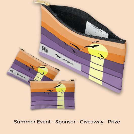 Prämie für Sommerveranstaltungen - Motto-Firmenlog Zubehörtasche