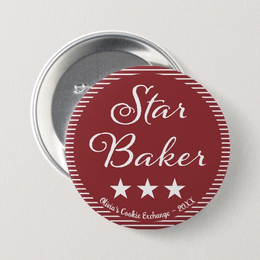 Prämie für Star Baker Button (Vorne & Hinten)