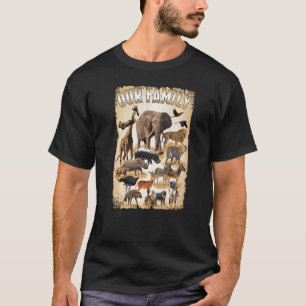 Prämie für wild lebende afrikanische Familienrecht T-Shirt