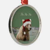 Prämie Rundschmuck mit Grizzlybär Ornament Aus Metall (Rechts)