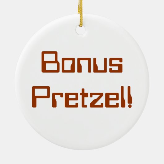 Prämien-Brezel Keramikornament (Hinten)