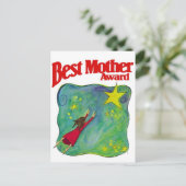 Prämien für die beste Mutter Postkarte (Stehend Vorderseite)