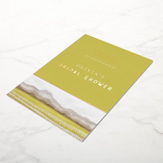 Prämien im Brautparty Bloom Danke, Card Folieneinladung (Gedreht)