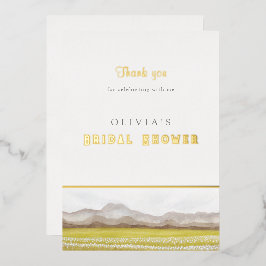 Prämien im Brautparty Bloom Danke, Card Folieneinladung