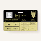 Prämien-Jäger-Agent Ausweis (Rückseite)