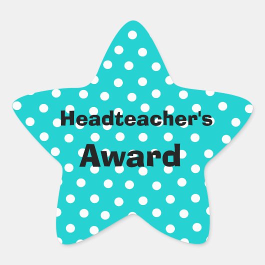 Prämienaufkleber für den Lehrer Stern-Aufkleber (Vorderseite)