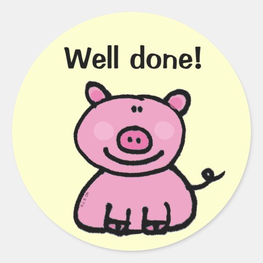 Prämienaufkleber (gut gemacht) runder aufkleber (Vorderseite)